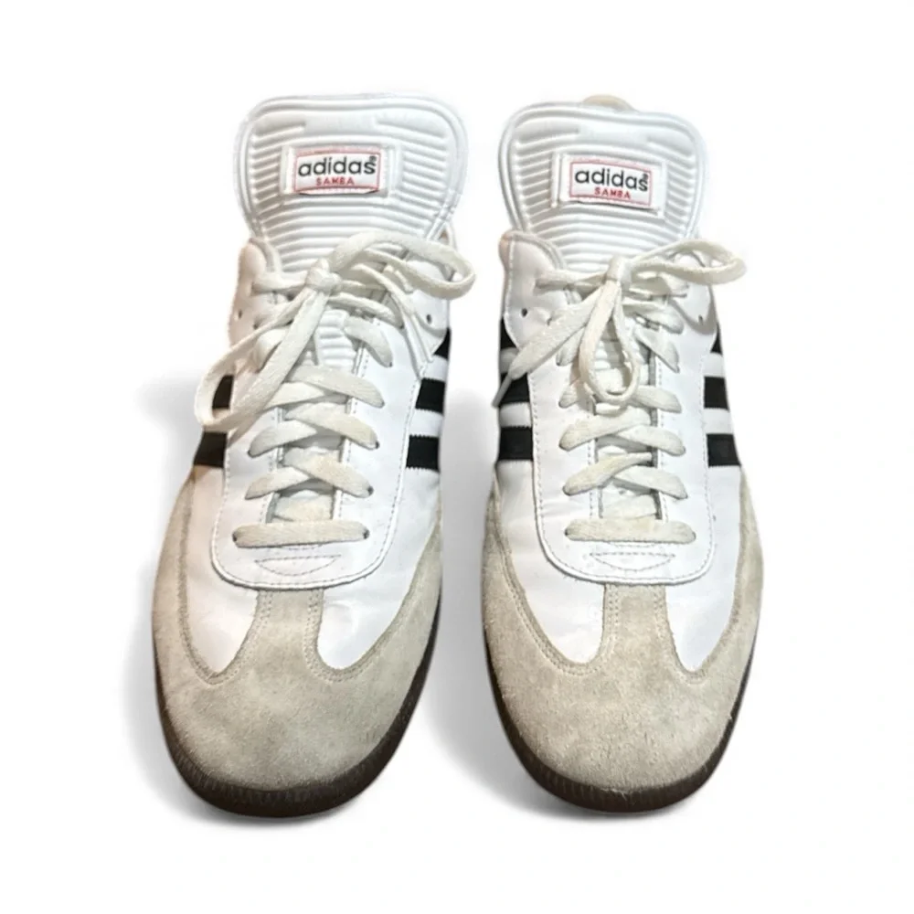 EUC - Adidas Gender Inclusive Samba - Size 13.5 - white/black
